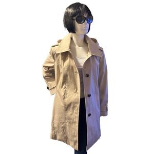 London Fog Hooded Trench Coat, NWOT, Size XXL